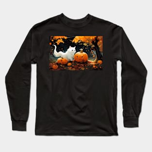 Halloween cat Long Sleeve T-Shirt